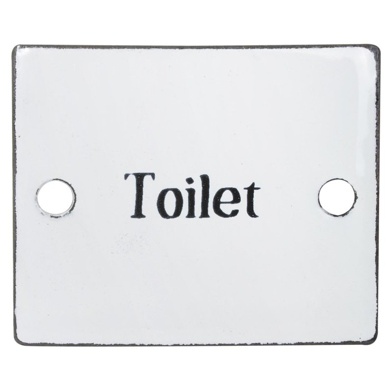Ib Laursen metal skilt "Toilet"