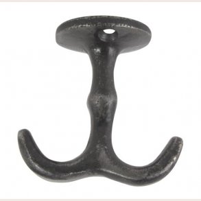 Ib Laursen Knage dobbelt sort til under hylde