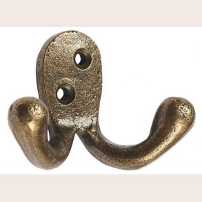 Ib Laursen Knage dobbelt mini messing