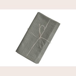 Chic Antique Stofserviet med striber, oliven, st med 4 stk