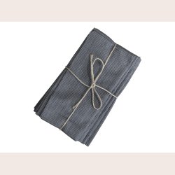 Chic Antique Stofserviet med striber, kul, st med 4 stk