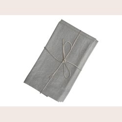 Chic Antique Stofserviet med striber, fransk gr, st med 4 stk