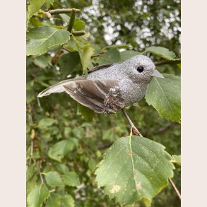 Fugl p clips slv natur