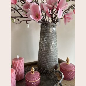 La Vida Vase med mnster, antik slv