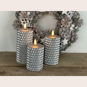 LaVida LED Bloklys Pattern slv