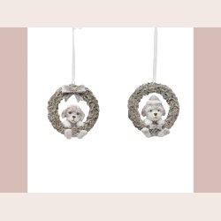 LaVida hunde i kranse 2 stk