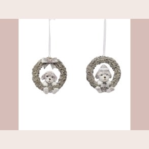 LaVida hunde i kranse 2 stk