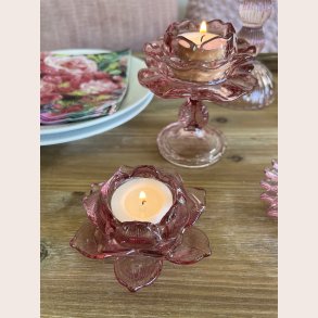 La Vida Fyrfadsstage lotus rosa