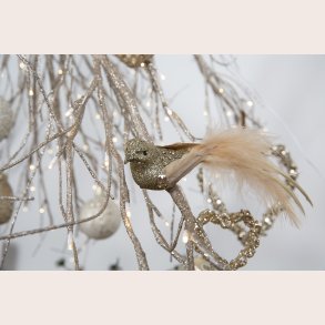 La Vida Dekofugl med clips champagne