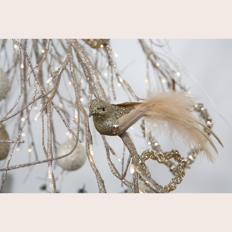 La Vida Dekofugl med clips champagne