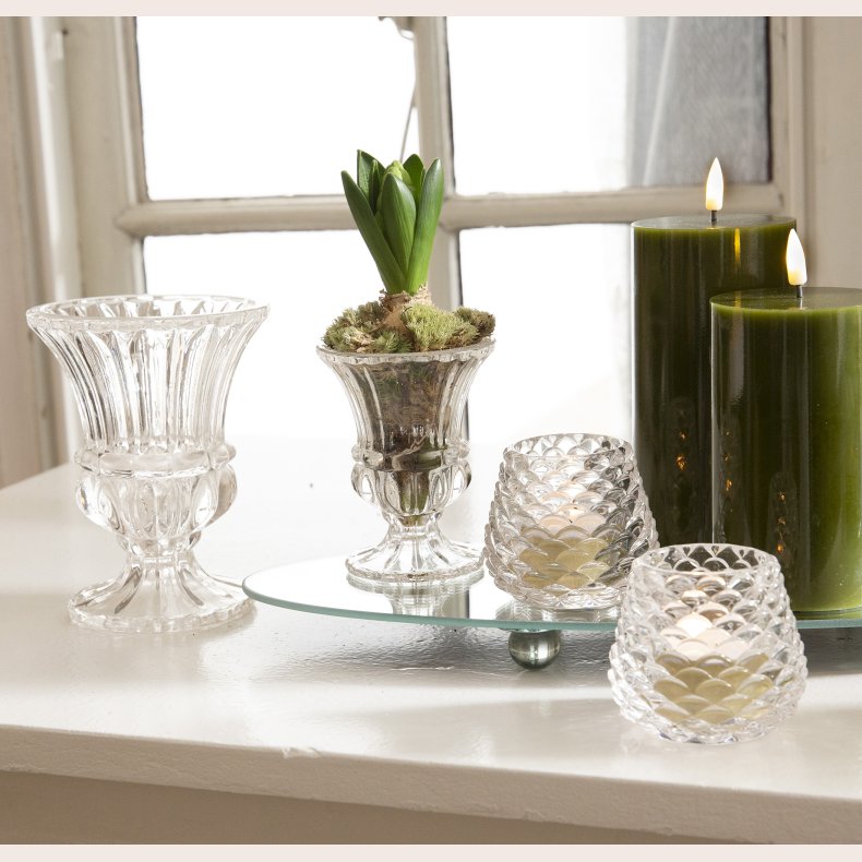 La Vida Grankogle lysestage glas