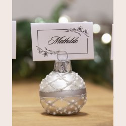 La Vida Julekugle til bordkort Slv 6 stk i ske