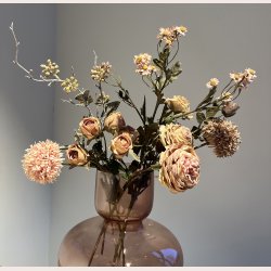 La Vida Kunstig blomst med blomsterklaser Rosa