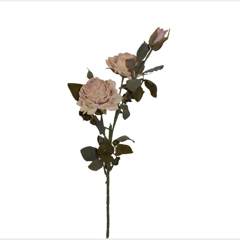 La Vida Kunstig blomst 3 grene, 3 blomster Rosa