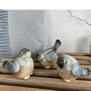 Keramik fugle 3 stk