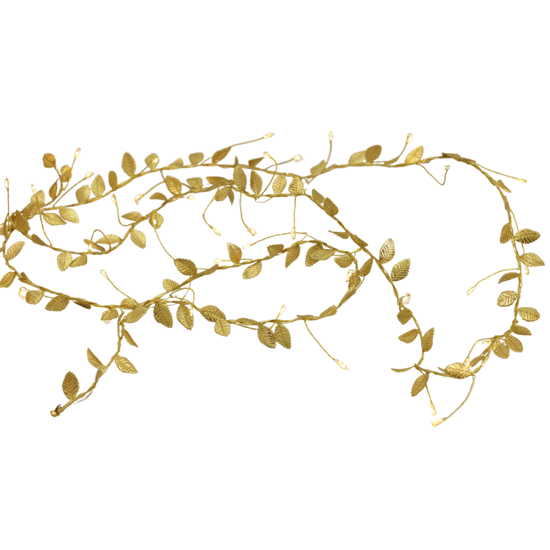 Guld LED dekorationsranke 150cm