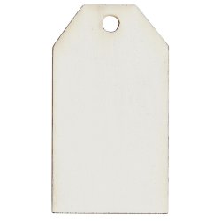 10 stk Pakkepynt tr� hvid