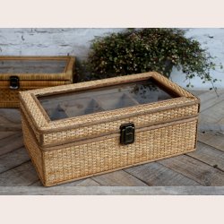Chic Antique Boks i bambusflet med 4 rum