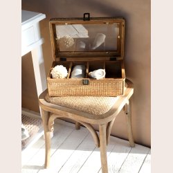 Chic Antique Boks i bambusflet med 4 rum