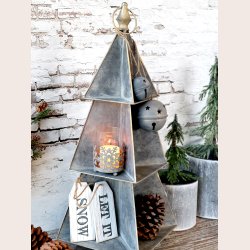 Chic Antique stor bjlde til ophng antik zink