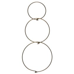 Ringe til ophng 3 strrelser messinglook