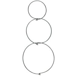 Ringe til ophng 3 strrelser metallook