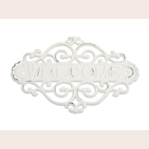 Chic Antique Welcome skilt antik creme