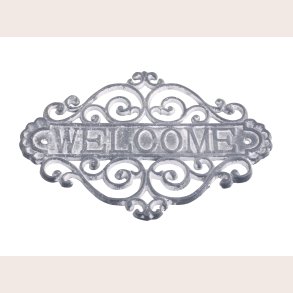 Chic Antique Welcome skilt antik gr