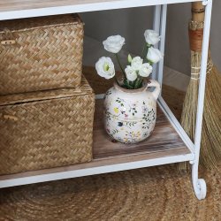 Chic Antique Cavaillon lille kande med blomster