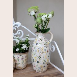 Chic Antique Cavaillon stor kande med blomster