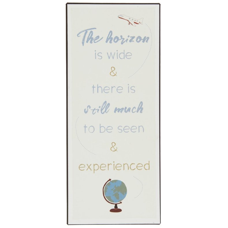 Ib Laursen Metalskilt "The horizon is wide...."