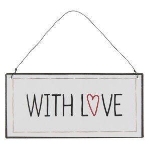 Ib Laursen Metalskilt With love