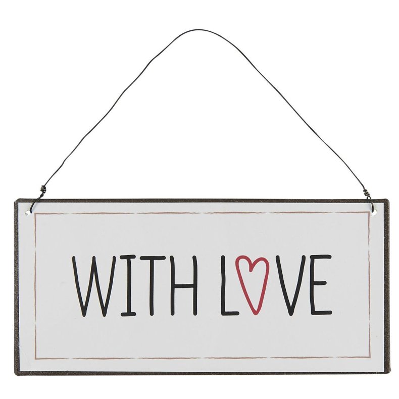 Ib Laursen Metalskilt With love