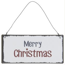 Ib Laursen Metalskilt "Merry Christmas"