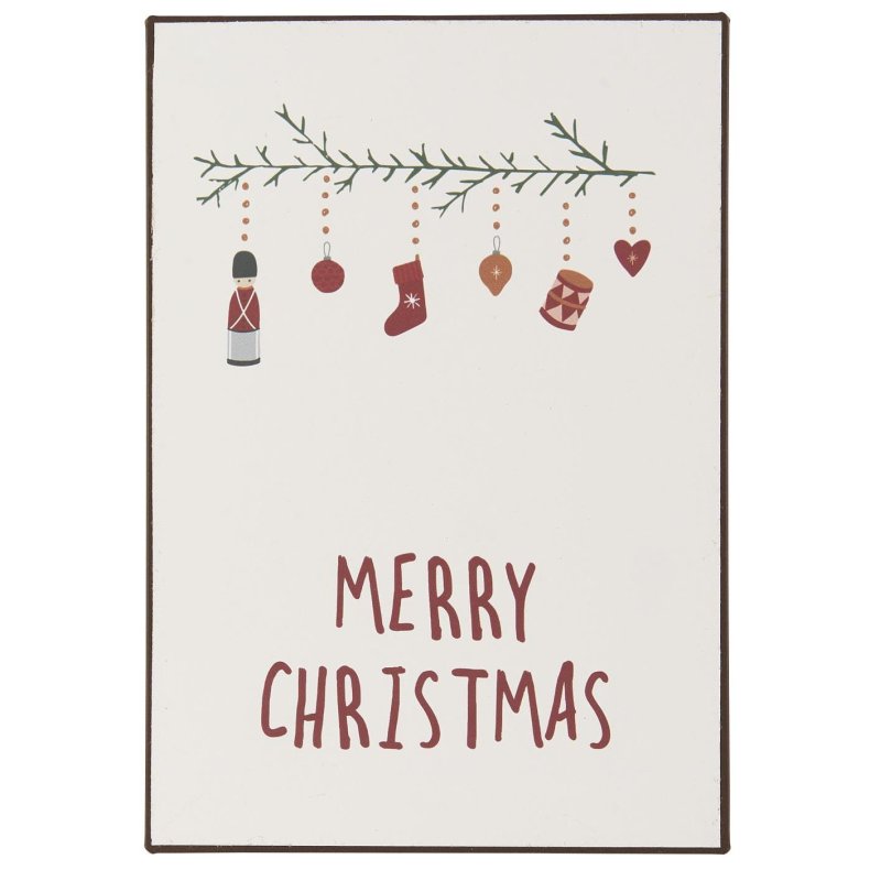 Ib Laursen Skilt "Merry Christmas"