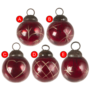 Ib Laursen Julekugle rd lille