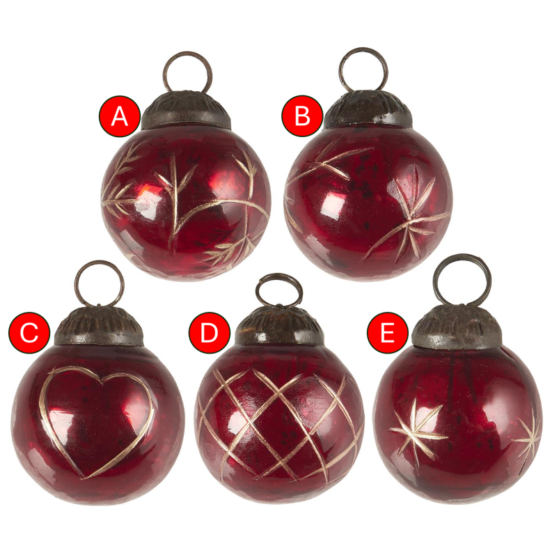 Ib Laursen Julekugle rd lille