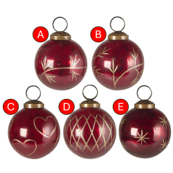 Ib Laursen Julekugle rd mellem