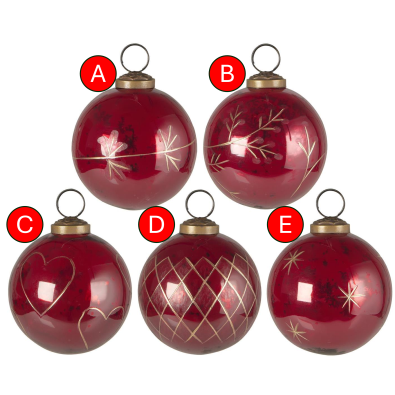 Ib Laursen Julekugle rd stor