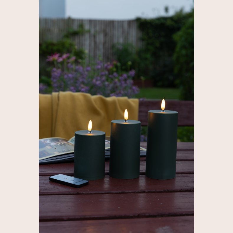 Udendrs LED lys, grn 3 stk