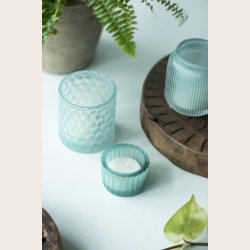 Ib Laursen Fyrfadsglas aqua