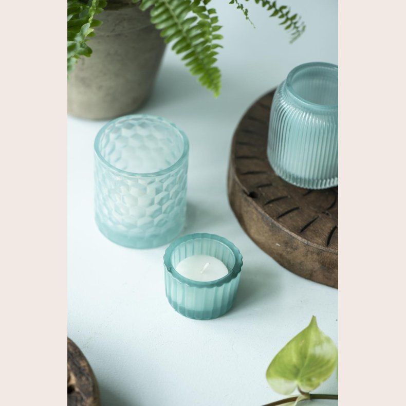 Ib Laursen Fyrfadsglas aqua