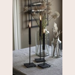 Ib Laursen Lysestage firkantet fod stor