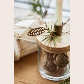 Ib Laursen Vedhng blad m/wire messing