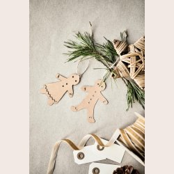 Ib Laursen Papirklip peberkagefigur 2 ass pige/dreng