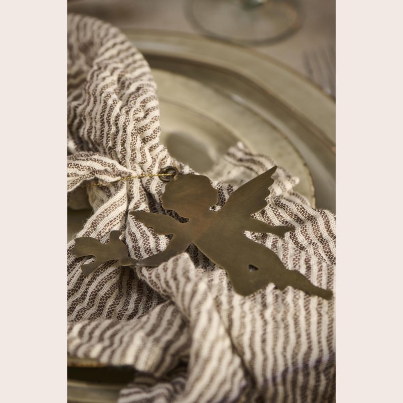 Ib Laursen Metal engel med fugl