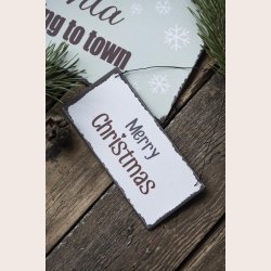 Ib Laursen Metalskilt "Merry Christmas"