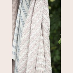 Ib Laursen Plaid Creme/malva stribemnster