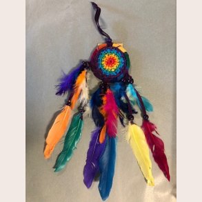 Drmmefanger rainbow hklet lille