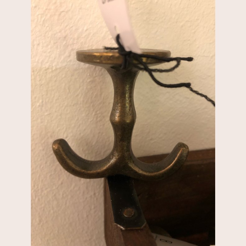 Ib Laursen Dobbeltknage messing til under hylde